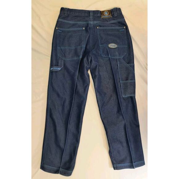 VNT CLENCH 701 JEANS Denim 36x32/31(See Pics)Baggy Carpenter Wide Skater Style - Picture 2 of 16